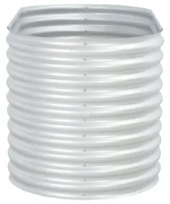 vidaXL Garden Planter 160x80x81 cm Galvanised Steel Silver