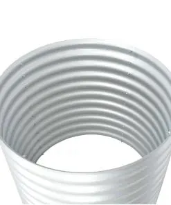 vidaXL Garden Planter 80x80x81 cm Galvanised Steel Silver