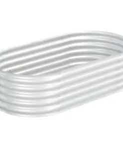 vidaXL Garden Raised Bed 160x80x44 cm Galvanised Steel Silver