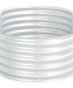 vidaXL Garden Planter 160x80x44 cm Galvanised Steel Silver