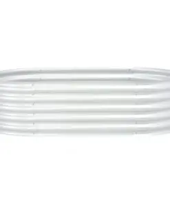 vidaXL Garden Planter 160x80x44 cm Galvanised Steel Silver