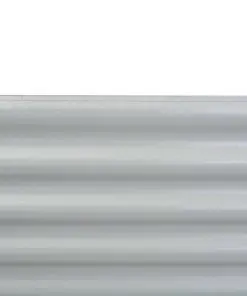 vidaXL Garden Planter 160x80x44 cm Galvanised Steel Silver