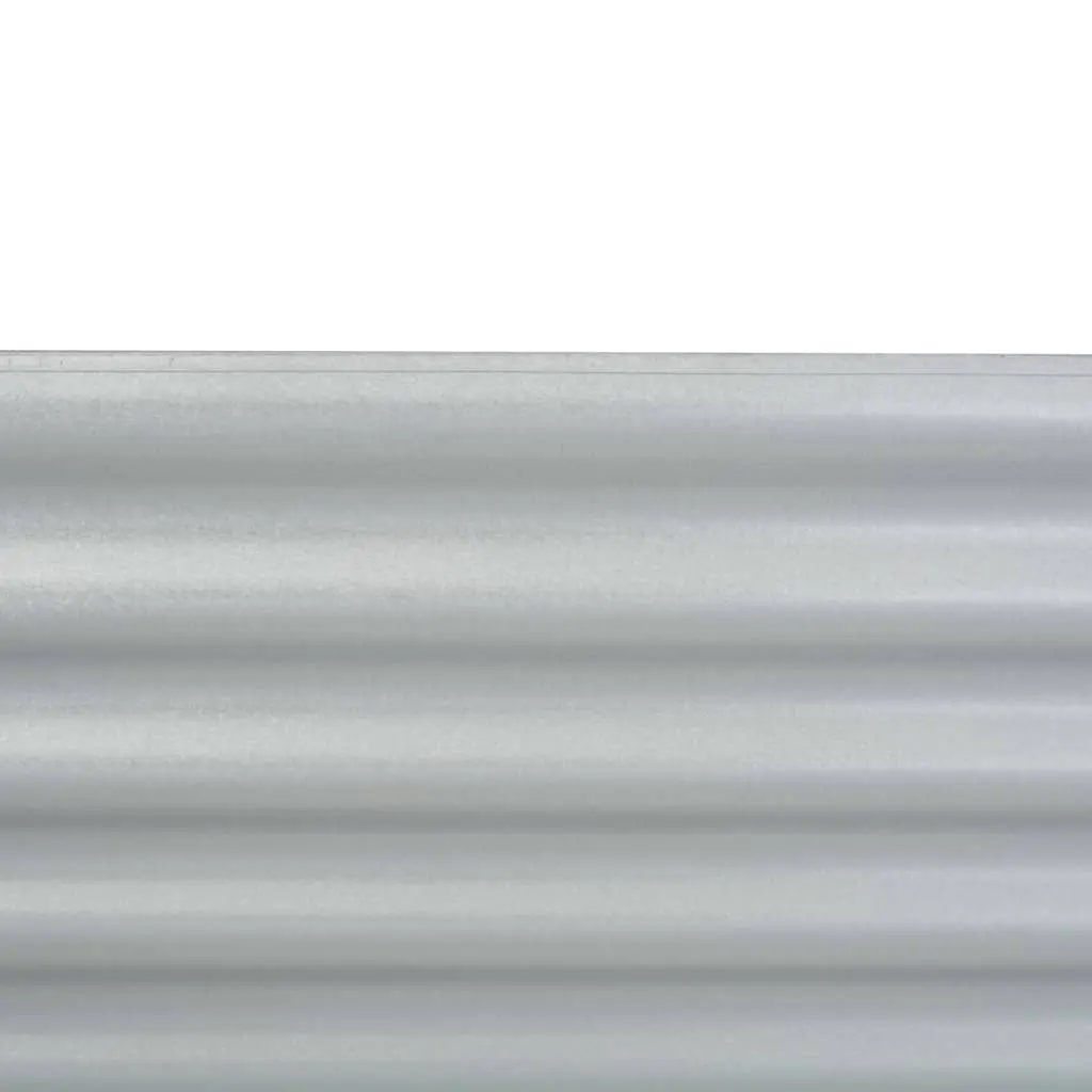 vidaXL Garden Planter 160x80x44 cm Galvanised Steel Silver