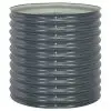 vidaXL Garden Raised Bed 80x80x81 cm Galvanised Steel Grey