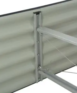 vidaXL Garden Planter 320x80x44 cm Galvanised Steel Grey