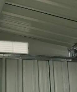 vidaXL Garden Shed with Sliding Doors Anthracite 329.5x131x178 cm Steel