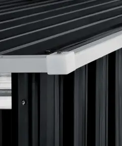 vidaXL Garden Shed with Sliding Doors Anthracite 329.5x259x178 cm Steel