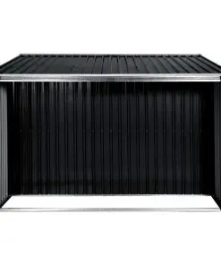 vidaXL Garden Shed with Sliding Doors Anthracite 329.5x259x178 cm Steel