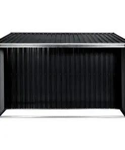vidaXL Garden Shed with Sliding Doors Anthracite 329.5x312x178 cm Steel