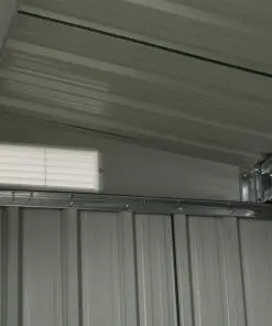 vidaXL Garden Shed with Sliding Doors Anthracite 386x312x178 cm Steel