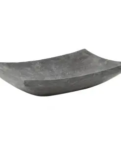 vidaXL Sink 50x35x12 cm Marble Black