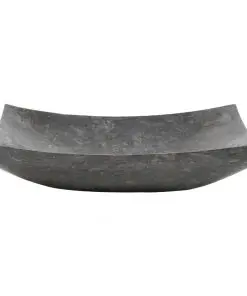 vidaXL Sink 50x35x12 cm Marble Black