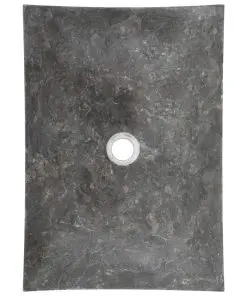 vidaXL Sink 50x35x12 cm Marble Black