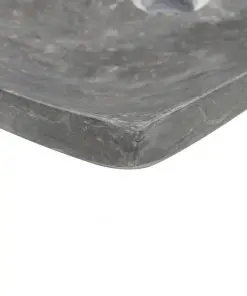 vidaXL Sink 50x35x12 cm Marble Black