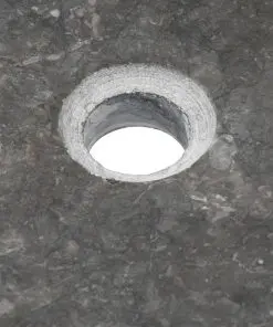 vidaXL Sink 50x35x12 cm Marble Black