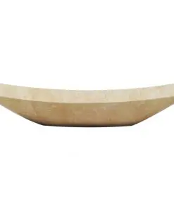 vidaXL Sink 50x35x12 cm Marble Cream