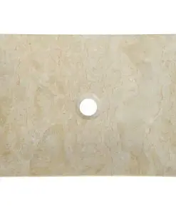 vidaXL Sink 50x35x12 cm Marble Cream