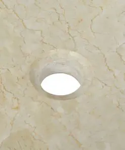 vidaXL Sink 50x35x12 cm Marble Cream