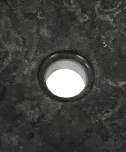 vidaXL Sink 40×12 cm Marble Black
