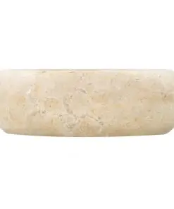 vidaXL Sink 40×12 cm Marble Cream