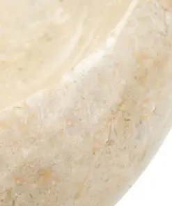 vidaXL Sink 40×12 cm Marble Cream