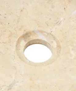 vidaXL Sink 40×12 cm Marble Cream