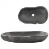 vidaXL Wash Basin River Stone Oval 60-70 cm