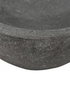 vidaXL Wash Basin River Stone Oval 60-70 cm