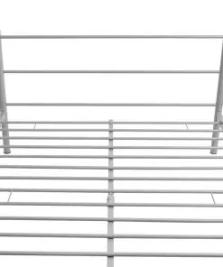 vidaXL Bed Frame Grey Metal Double Size