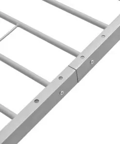 vidaXL Bed Frame Grey Metal Double Size