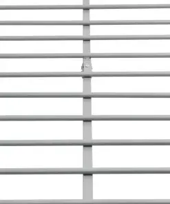 vidaXL Bed Frame Grey Metal Queen Size