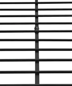 vidaXL Bed Frame Black Metal Queen Size