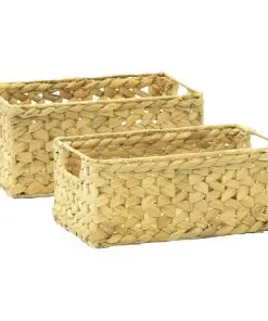 vidaXL 4 Piece Bathroom Set Water Hyacinth