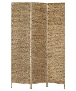 vidaXL 3-Panel Room Divider 116×160 cm Water Hyacinth