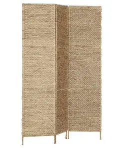 vidaXL 3-Panel Room Divider 116×160 cm Water Hyacinth