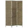 vidaXL 3-Panel Room Divider Brown 116×160 cm Water Hyacinth vidaXL 3-Panel Room Divider Brown 116×160 cm Water Hyacinth
