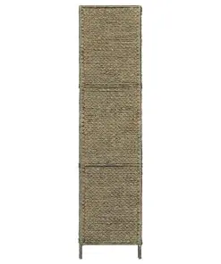 vidaXL 3-Panel Room Divider Brown 116×160 cm Water Hyacinth