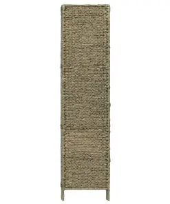 vidaXL 4-Panel Room Divider Brown 154×160 cm Water Hyacinth