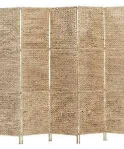 vidaXL 5-Panel Room Divider 193×160 cm Water Hyacinth