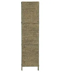 vidaXL 5-Panel Room Divider Brown 193×160 cm Water Hyacinth