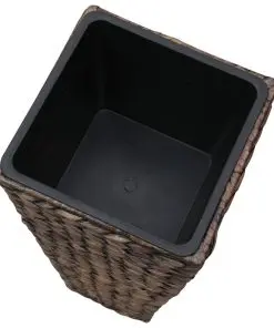 vidaXL Garden Planters 3 pcs Water Hyacinth Dark Brown