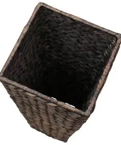 vidaXL Garden Planters 3 pcs Water Hyacinth Dark Brown