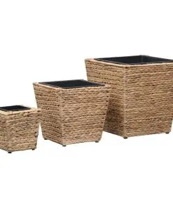 vidaXL Garden Raised Beds 3 pcs Water Hyacinth