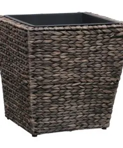 vidaXL Garden Planters 3 pcs Water Hyacinth Brown