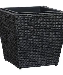 vidaXL Garden Planters 3 pcs Water Hyacinth Black