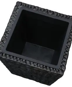 vidaXL Garden Planters 3 pcs Water Hyacinth Black