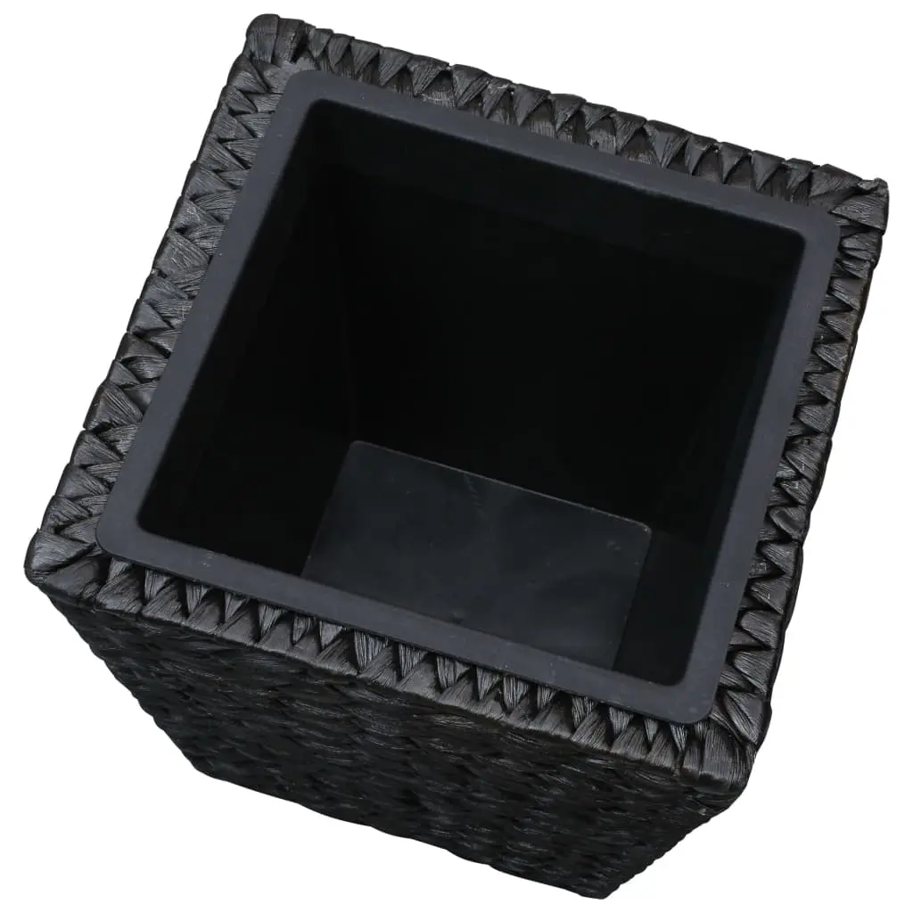 vidaXL Garden Planters 3 pcs Water Hyacinth Black