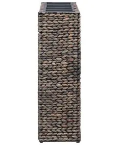 vidaXL Garden Planter with 4 Pots Water Hyacinth Brown