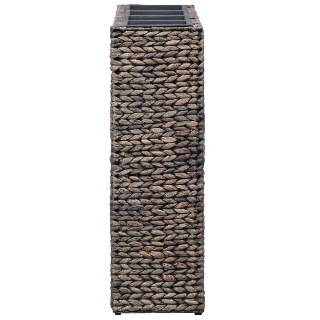 vidaXL Garden Planter with 4 Pots Water Hyacinth Brown