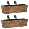 vidaXL Garden Planters 2 pcs Water Hyacinth vidaXL Garden Planters 2 pcs Water Hyacinth